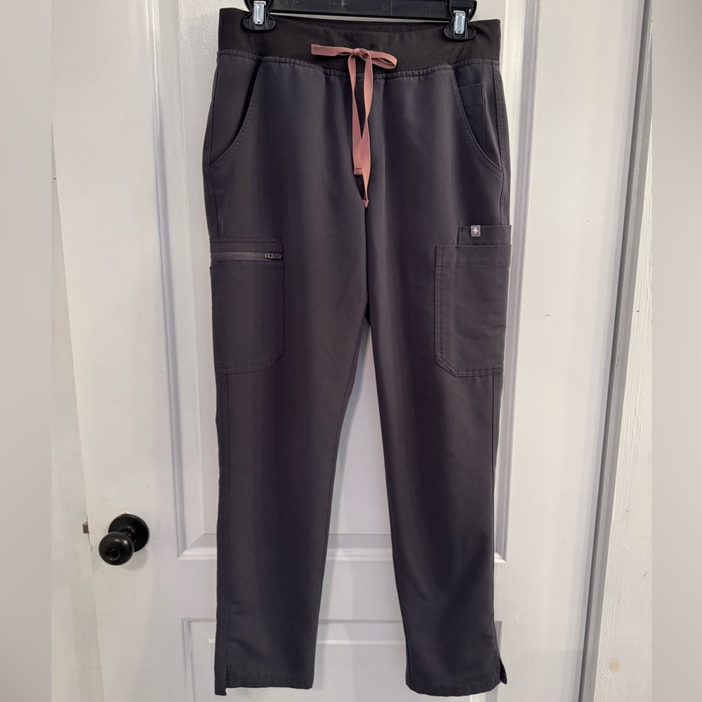 Figs Yola Skinny Scrub Pants Charcoal Grey Limited Edition Small Regular
